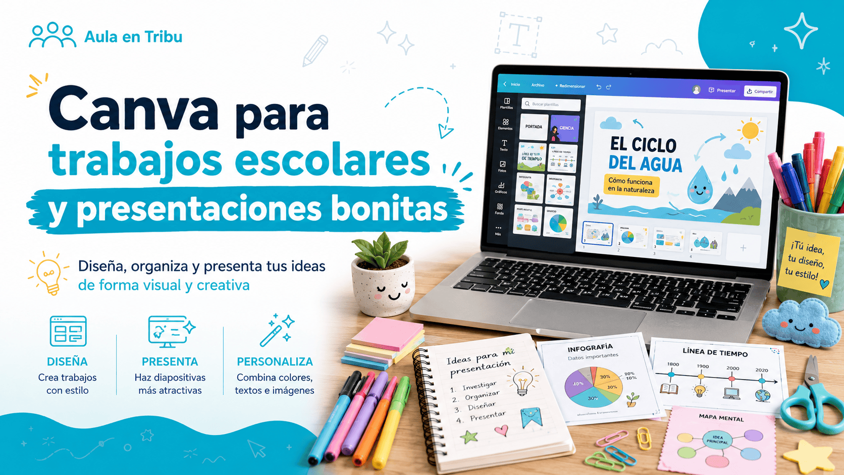 Canva para trabajos escolares y presentaciones bonitas